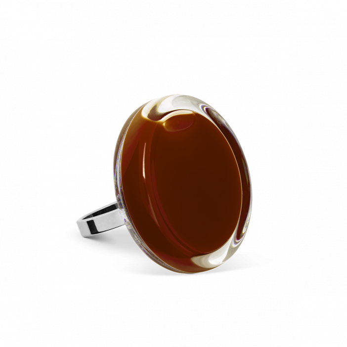 Glass ring - Cachou Mini Milk Chocolate