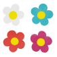 Set di 4 gomme - Flower Rub