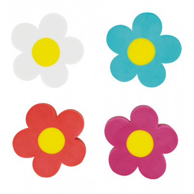 Set de 4 gommes - Flower Rub