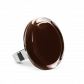 Bague en verre soufflée - Cachou Medium Milk Jaune