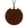 Pendentif en verre soufflé - Cachou Giga Milk