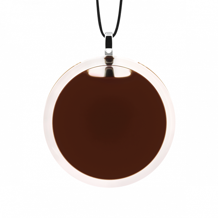 Pendentif en verre soufflé - Cachou Medium Milk Chocolat