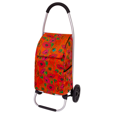 Chariot de courses - Trolly - Coquelicots