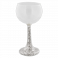 Zweite Chance - Mundgeblasenes Glas - Tenue de soirée Paillettes Silber