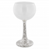 Zweite Chance - Mundgeblasenes Glas - Tenue de soirée Paillettes Silber