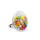 Bague en verre soufflée - Galet Mini Mix Perles