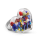 Bague en verre soufflée - Coeur Medium Billes