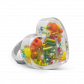 Glasring - Coeur Medium Billes
