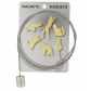 Câble porte photos et magnets - Magnetic Cable Chat blanc