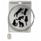 Câble porte photos et magnets - Magnetic Cable Chat blanc
