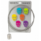 Câble porte photos et magnets - Magnetic Cable Chat blanc