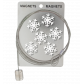 Câble porte photos et magnets - Magnetic Cable Chat blanc