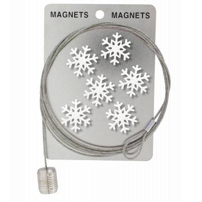 Câble porte photos et magnets - Magnetic Cable - Flocon