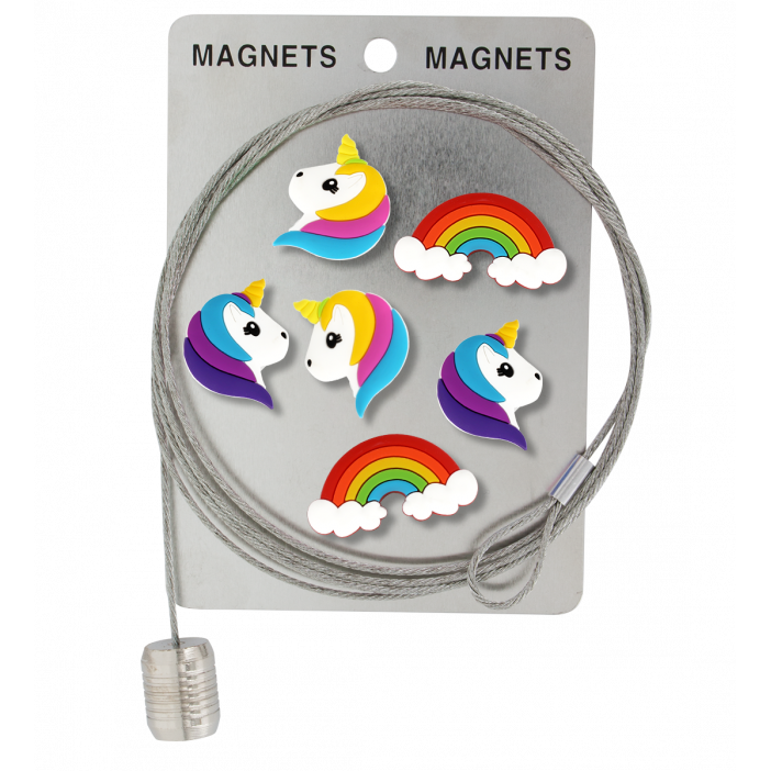 Câble porte photos et magnets - Magnetic Cable Licorne