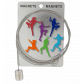 Câble porte photos et magnets - Magnetic Cable Chat blanc