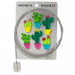 Câble porte photos et magnets - Magnetic Cable Chat blanc