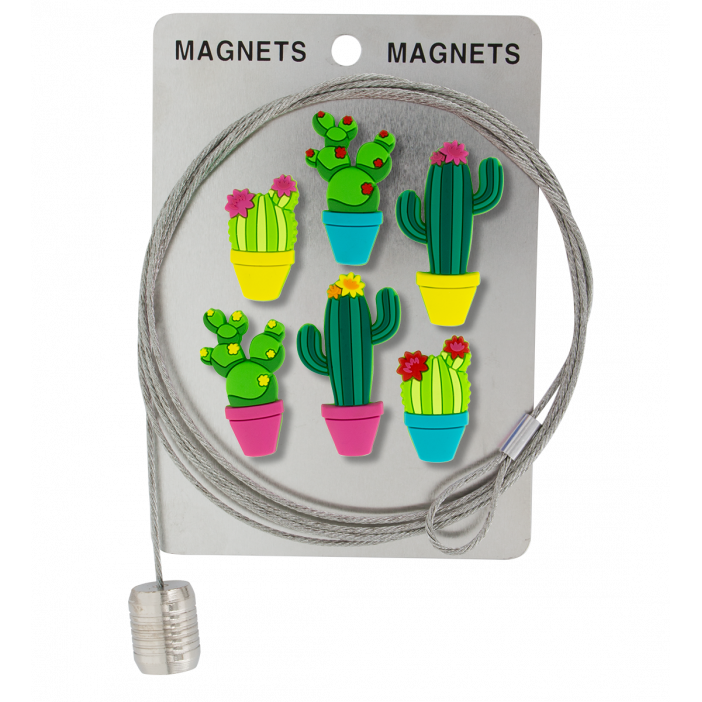 Fotoseil mit Magneten - Magnetic Cable Cactus