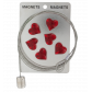 Câble porte photos et magnets - Magnetic Cable Chat blanc