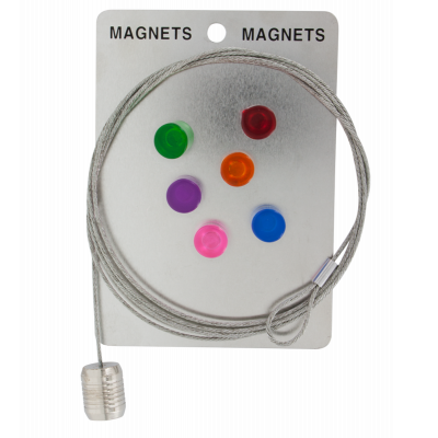 Câble porte photos et magnets - Magnetic Cable - Cylindre