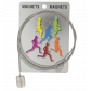 Câble porte photos et magnets - Magnetic Cable Chat blanc