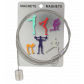 Câble porte photos et magnets - Magnetic Cable Chat blanc