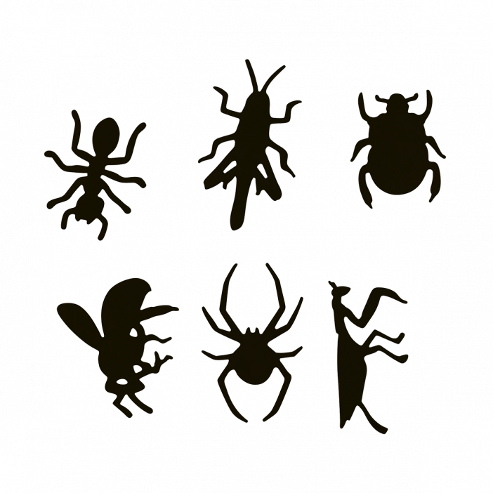 Set di calamite - Magnetic Insect black