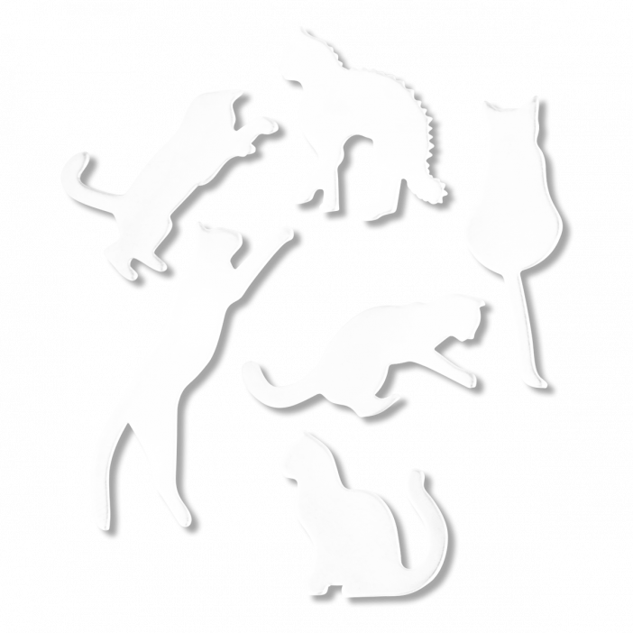 Set d'aimants - Magnetic Chat blanc