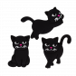 Set of 3 magnets - Happy