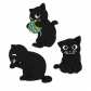 Set of 3 magnets - Happy