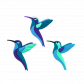 Set di 3 calamite - Happy Astronaute