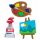 Set de 3 aimants - Happy