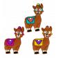 Set of 3 magnets - Happy
