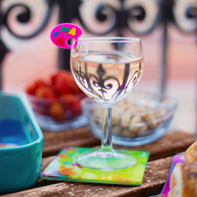 Set of 6 glass markers - Happy Markers