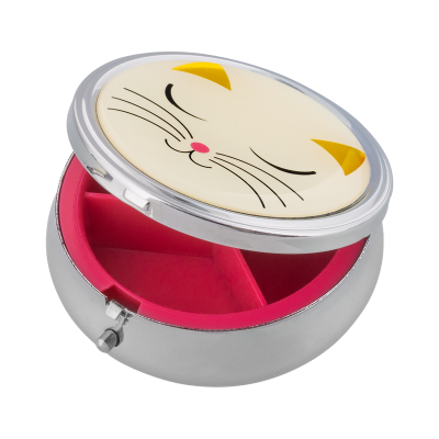 Pillendose - Posologik - White Cat