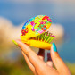 2 in 1 hairbrush and mirror - Lady Retro Fish