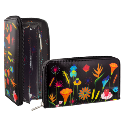 Portefeuille - Voyage - Jardin fleuri