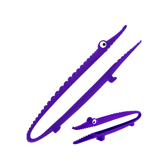 Kitchen tongs - Croc'odile Purple
