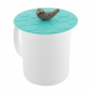 Couvercle silicone pour mug - Bienauchaud 10 cm Black cat Sleepy