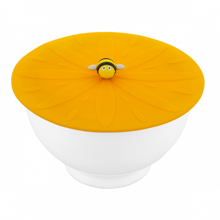 Couvercle silicone pour bol - Bienauchaud / Bienaufroid XL 15 cm Abeille