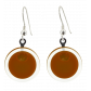 Hook earrings - Cachou Milk