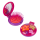 Haarbürste mit Spiegel 2 in 1 - Lady Retro - Pompon