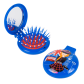 Haarbürste mit Spiegel 2 in 1 - Lady Retro Blue Flower