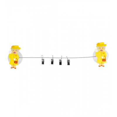 4 Saugnapf Clips- Ani-clip - Queen Yellow