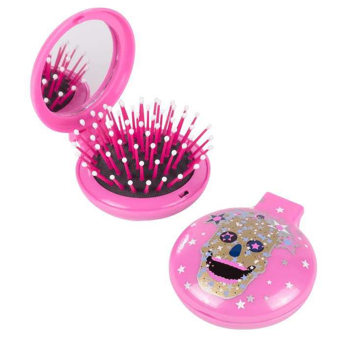 2 in 1 hairbrush and mirror - Lady Retro Queen