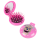 Haarbürste mit Spiegel 2 in 1 - Lady Retro - Pompon