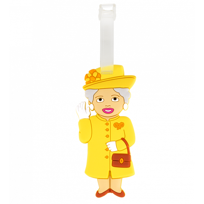 Luggage label - Ani-luggage Queen Yellow