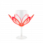 Seconde Chance - Bicchiere da vino in silicone Rosa