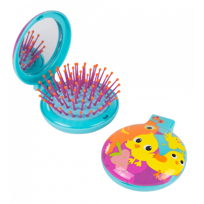Brosse à cheveux miroir 2 en 1 - Lady Retro Enfants Cocotte Brosse à cheveux miroir 2 en 1 - Lady Retro Enfants Cocotte