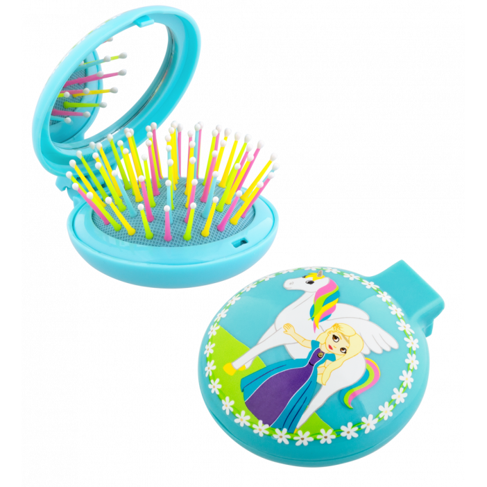 Brosse à cheveux miroir 2 en 1 - Lady Retro Enfants Brosse à cheveux miroir 2 en 1 - Lady Retro Enfants