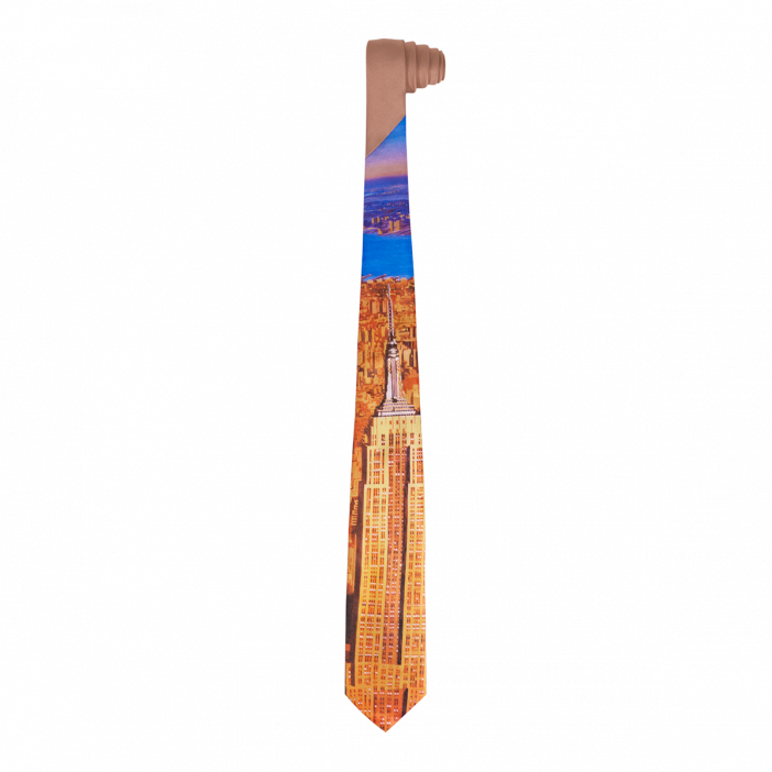Tie - Ralph Marlin  Orange Tower